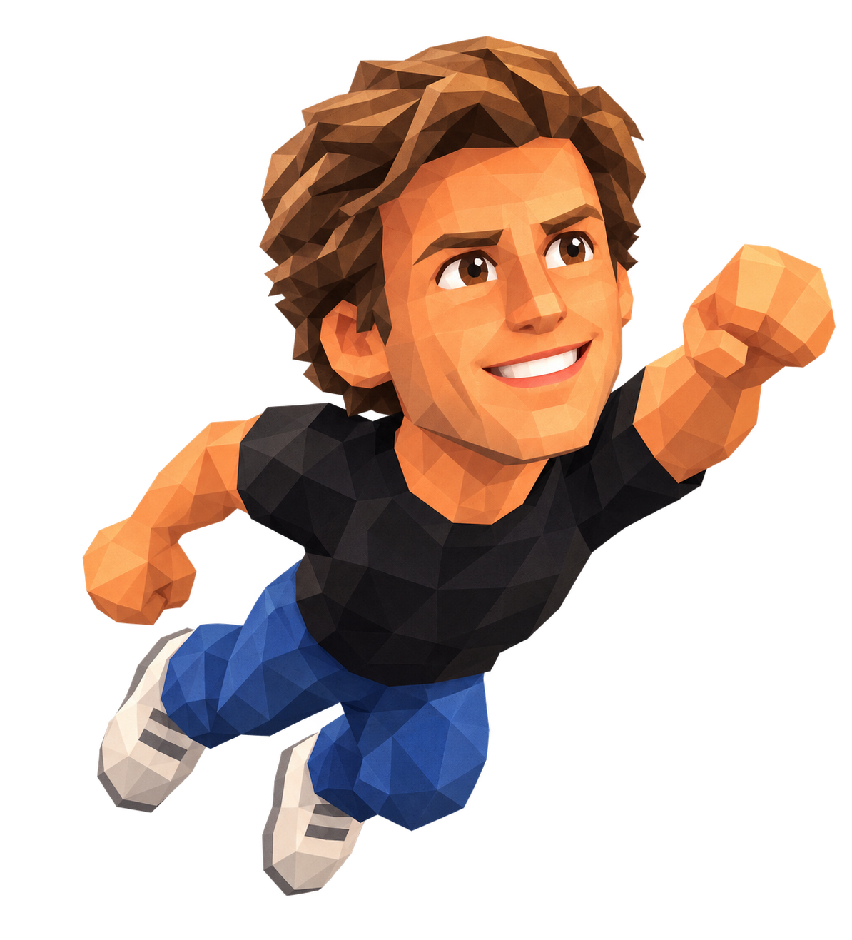 Illustrated Michael ready for action